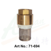 Brass Suction Valve with S/S Strainer