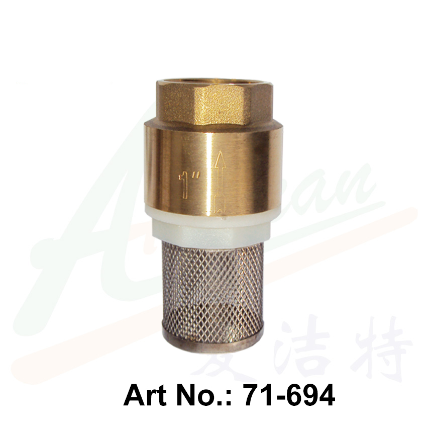Brass Suction Valve with S/S Strainer