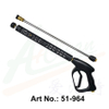 Brass High Pressure Washing Gun - Extra Long Ext