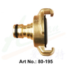 Brass Coupling with Quick Connect