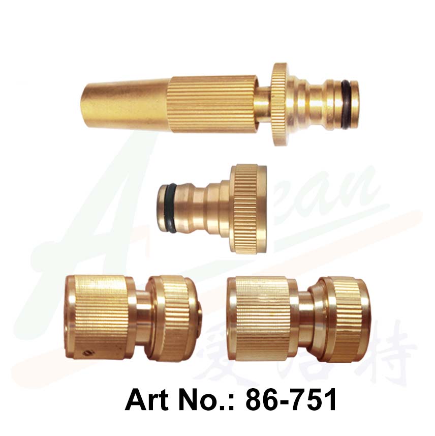 Brass Hose Nozzle Starter Set