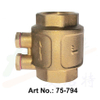 Brass Check Valve with Waste