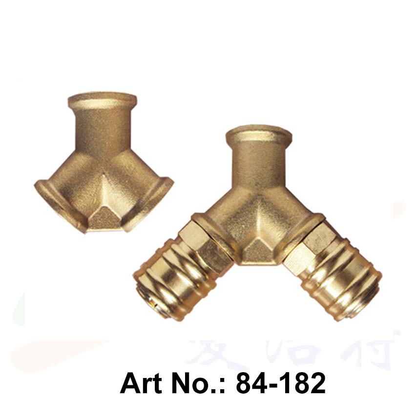 Pressure Air Connect Fitting, Twin Outlet