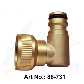 Brass Swivel Elbow with Quick Connect 
