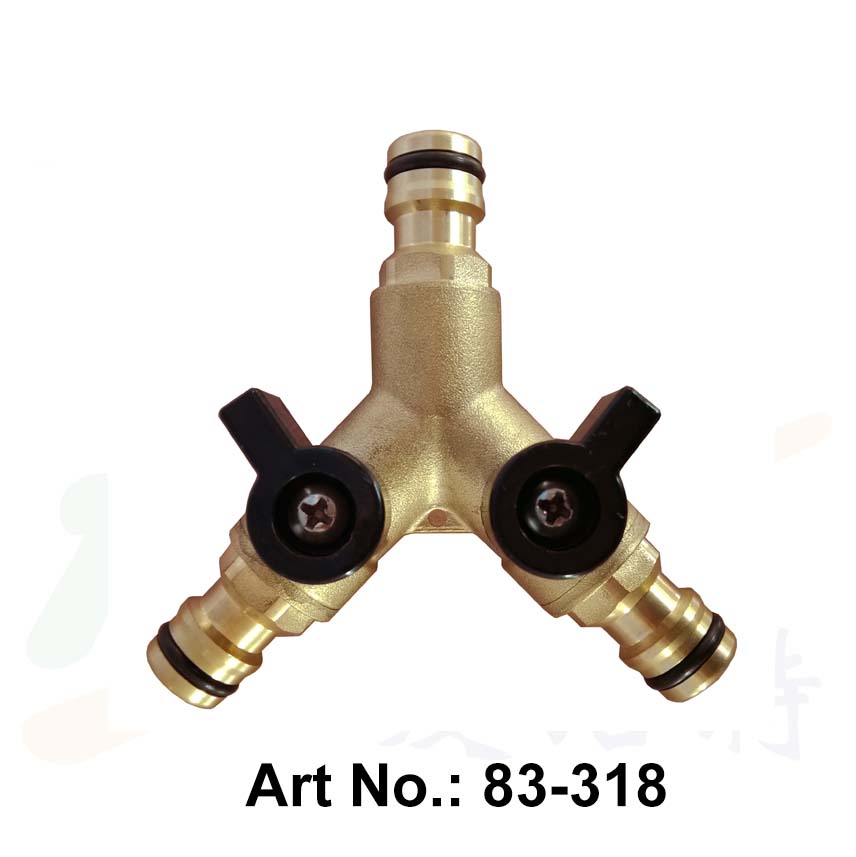 Y-Type Triple Quick Connect with Valve
