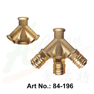 Pressure Air Fitting, Three-Way Outlet
