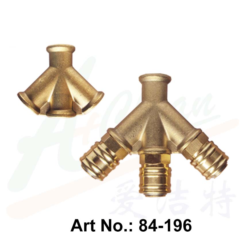 Pressure Air Fitting, Three-Way Outlet
