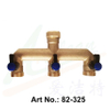 Brass Triple-Outlet Splitter with Valve