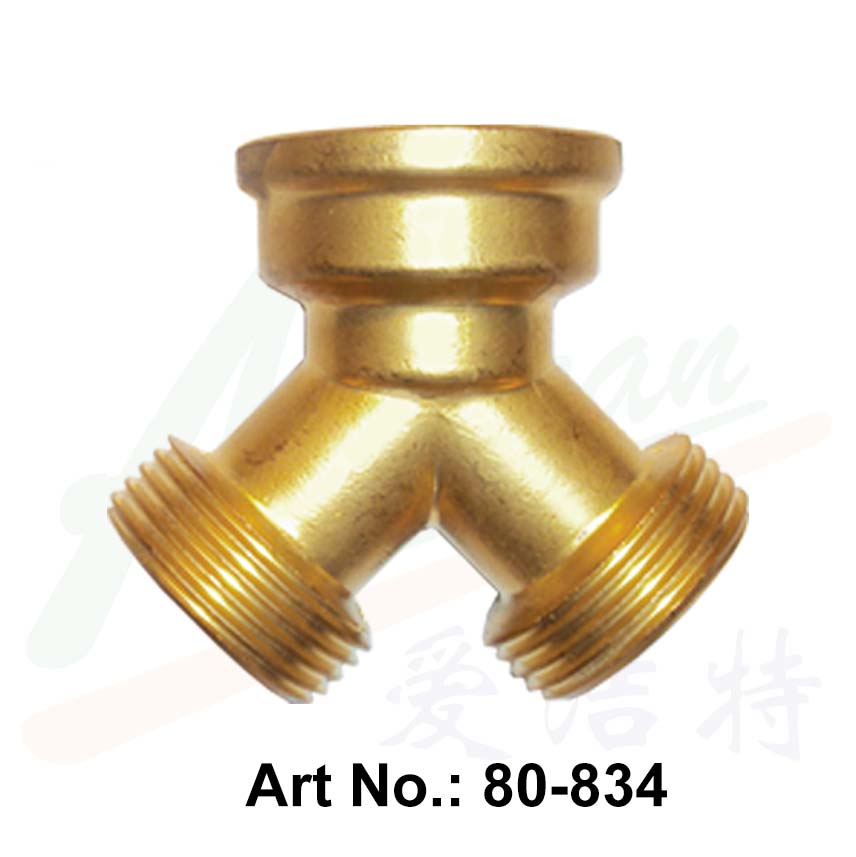 Brass Y-Type Three-way Connects