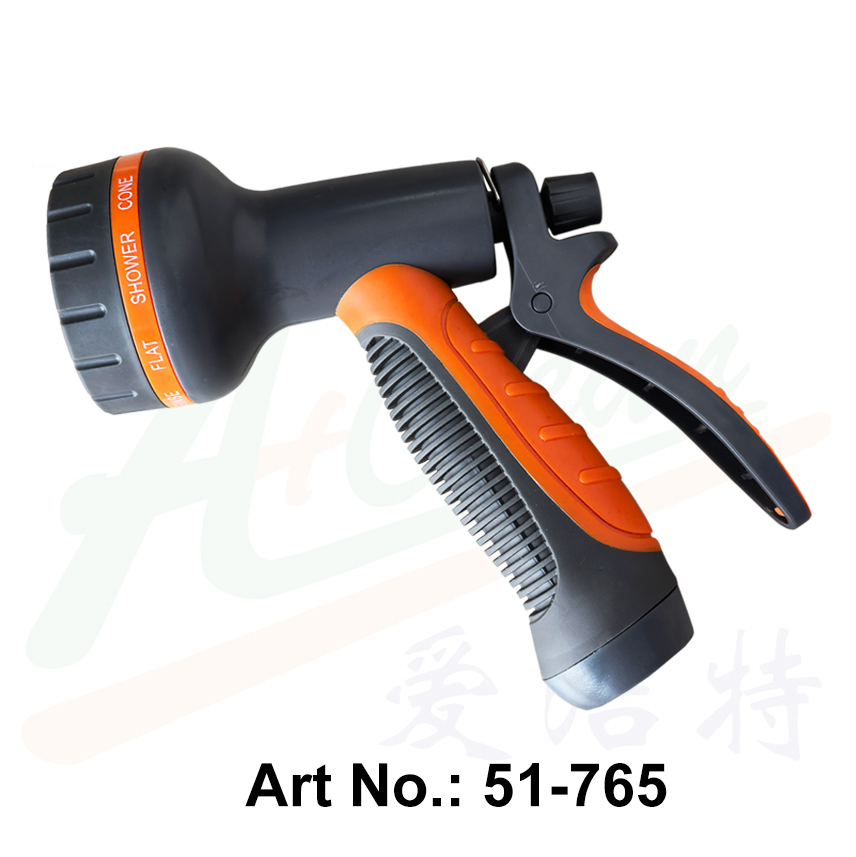 Plastic Eight-Function Trigger Spray Nozzle