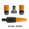Set of Garden Hose Connects & Nozzle