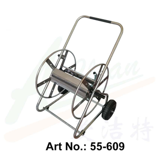 Stainless Steel Garden Hose Reel Cart