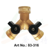 Brass Y-Type Twin-Outlet Valve
