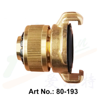Brass Coupling with Quick Connect