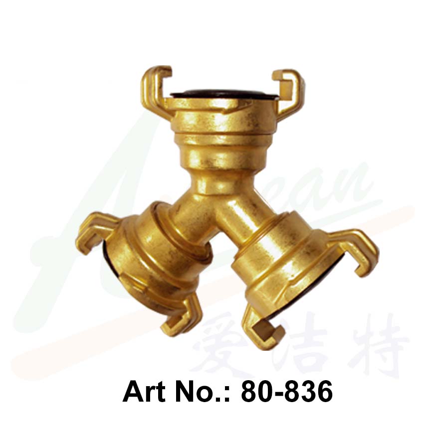 Brass Y-Type Three-way Connects